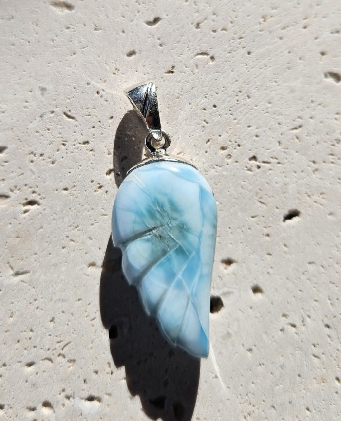 Larimar prívesok krídlo Ag925  č.19 – Obrázok 2