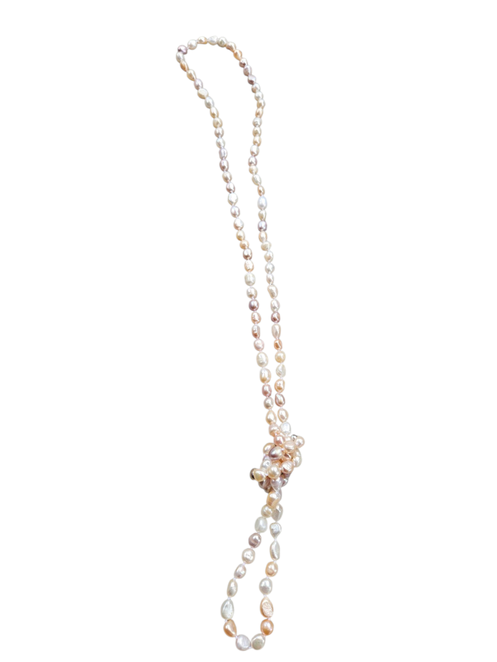 Perly riečne mix náhrdelník 120cm č.2 – Obrázok 2