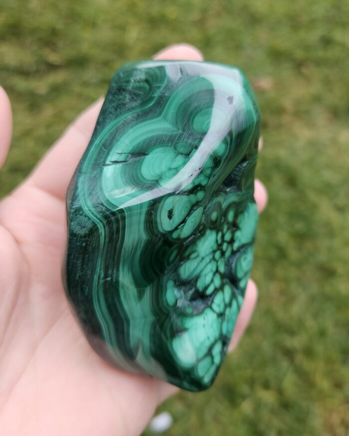 Malachit leštený FREE FORM č.2 – Obrázok 2