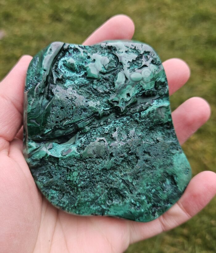 Malachit leštený FREE FORM č.3 – Obrázok 3