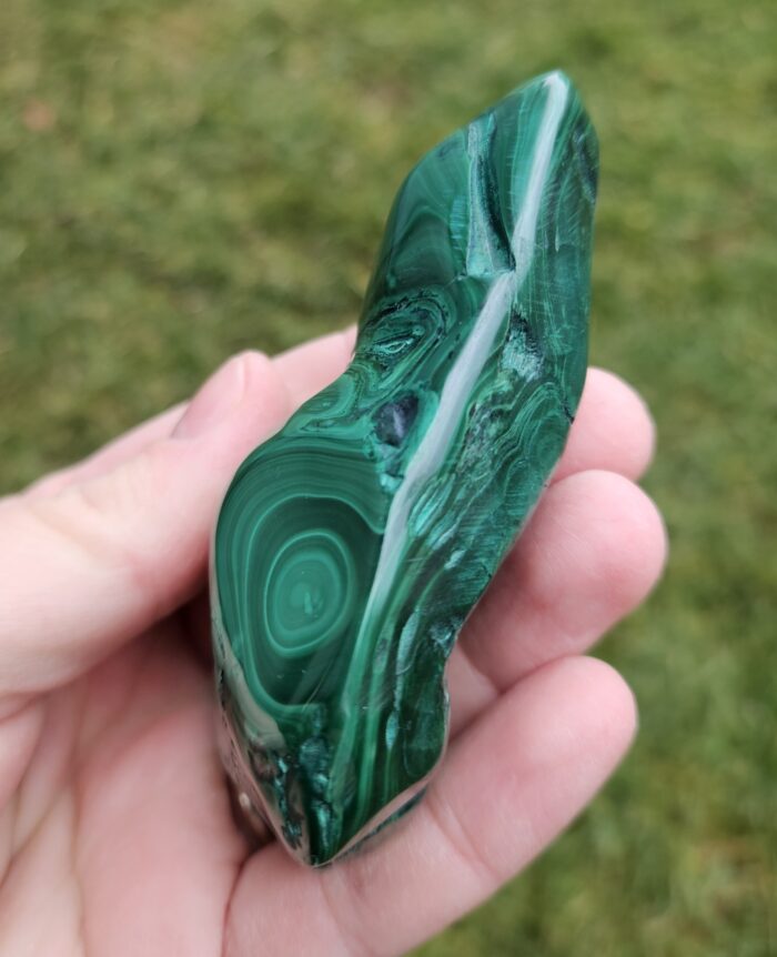 Malachit leštený FREE FORM č.4 – Obrázok 2