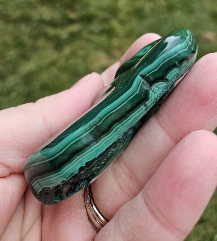 Malachit leštený FREE FORM č.5 – Obrázok 2
