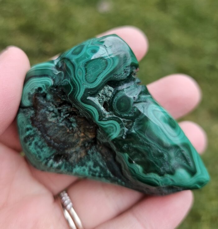 Malachit leštený FREE FORM č.5 – Obrázok 3