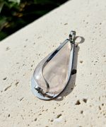 Ruženín prívesok na platničke z chir.ocele – Obrázok 2