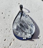 Krištáľ AAA prívesok na platničke z chir.ocele – Obrázok 2