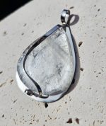 Krištáľ AAA prívesok na platničke z chir.ocele – Obrázok 3