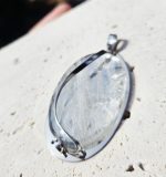 Krištáľ AAA prívesok na platničke z chir.ocele – Obrázok 3