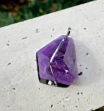 Ametyst EXTRA prívesok na platničke z chir.ocele – Obrázok 2