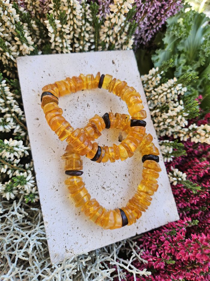 Jantár náramok disky nepravidelné – Obrázok 2