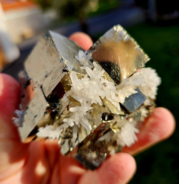 Pyrit kocky s Kremeňom ZBIERKOVÝ KUS – Obrázok 2