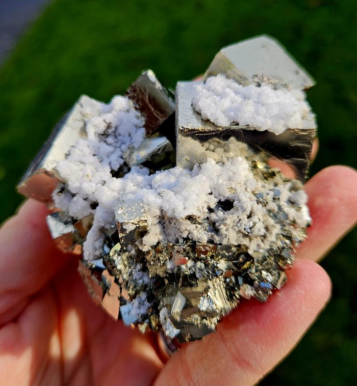 Pyrit kocky s Kremeňom ZBIERKOVÝ KUS – Obrázok 2