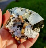 Pyrit kocky s Kremeňom ZBIERKOVÝ KUS – Obrázok 3