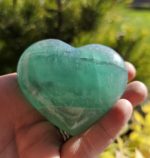 Fluorit zelený srdce č.1  6,5cm
