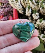 Malachit prívesok Srdce č.1