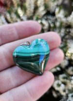 Malachit prívesok Srdce č.2 – Obrázok 2