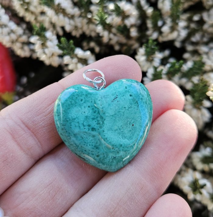 Malachit prívesok Srdce č.3 – Obrázok 2