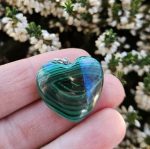 Malachit prívesok Srdce č.4 – Obrázok 2