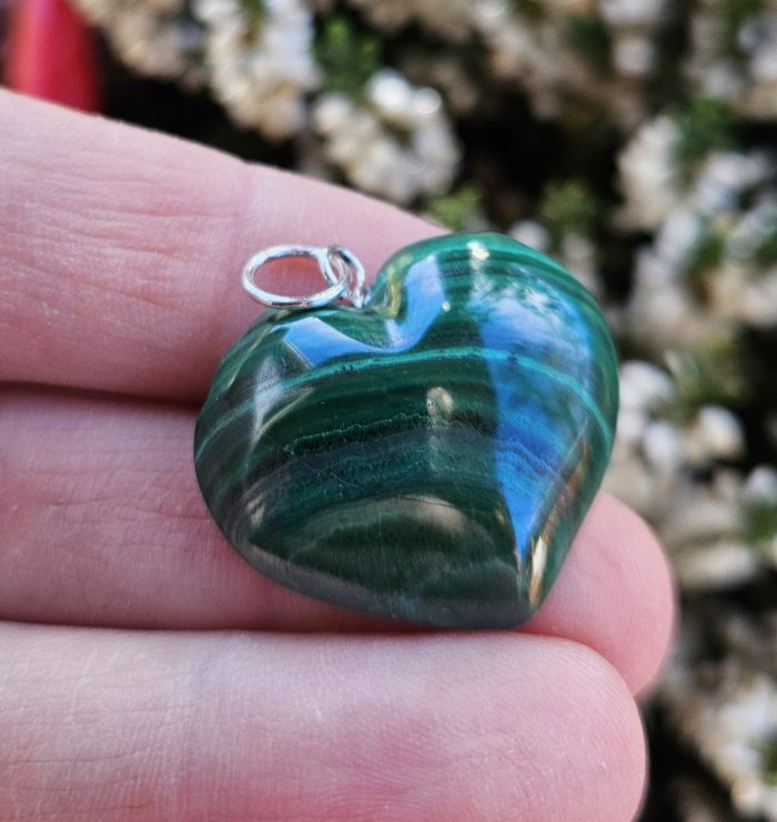Malachit prívesok Srdce č.5 – Obrázok 2