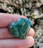 Malachit prívesok Srdce č.9
