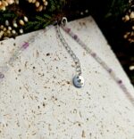 Fluorit náhrdelník 2mm fazetovaný strieborný – Obrázok 2