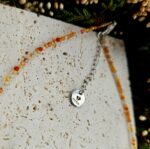 Karneol náhrdelník 2mm fazetovaný strieborný – Obrázok 2