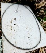 Záhneda náhrdelník 2mm fazetovaný strieborný