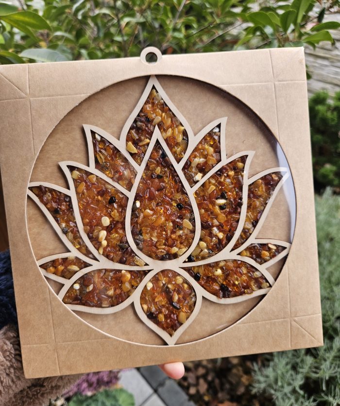 Jantár LOTOSOVÝ KVET 20cm – Obrázok 2