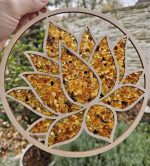 Jantár LOTOSOVÝ KVET 20cm