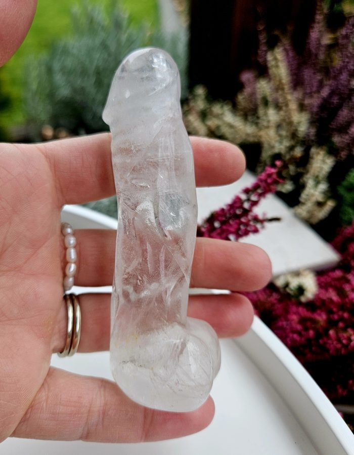 Dildo Krištáľ 10cm – Obrázok 3