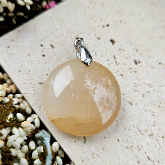 Slnečný kameň prívesok OKRÚHLY č.1 – Obrázok 2