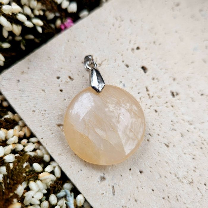 Slnečný kameň prívesok OKRÚHLY č.2 – Obrázok 2