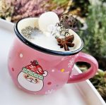 Sviečka Sójová VIANOČNÁ RUŽOVÝ HRNČEK