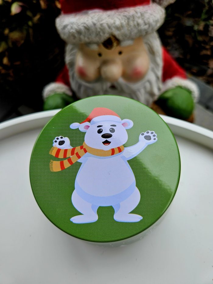 Vianočná SÓJOVÁ sviečka MEDVEDÍK – Obrázok 3