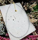 Labradorit náhrdelník 2mm fazetovaný zlatý