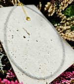 Labradorit náhrdelník 2mm fazetovaný zlatý – Obrázok 2