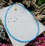 Tyrkenit náhrdelník 2mm fazetovaný zlatý