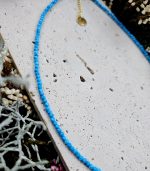 Tyrkenit náhrdelník 2mm fazetovaný zlatý – Obrázok 2