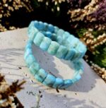 Larimar platničkový náramok