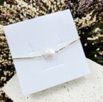 Perly riečne náramok zlatý 10mm – Obrázok 2