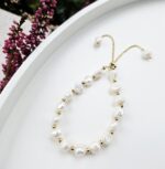 Perly riečne biele nastaviteľný 15-23cm