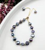 Perly riečne čierne nastaviteľný 15-23cm