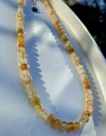 Citrín náhrdelník 6mm – Obrázok 2