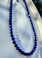 Lapis lazuli náhrdelník 6mm fazetovaný – Obrázok 2