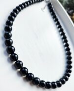 Obsidián dúhový náhrdelník 8mm – Obrázok 2