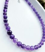 Ametyst náhrdelník 8mm – Obrázok 2