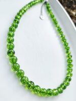 Olivín náhrdelník 8mm – Obrázok 2