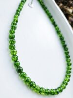 Olivín náhrdelník 6mm – Obrázok 2