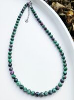 Rubín zoisit náhrdelník 6mm