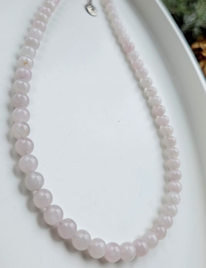 Ruženín náhrdelník 6mm – Obrázok 2