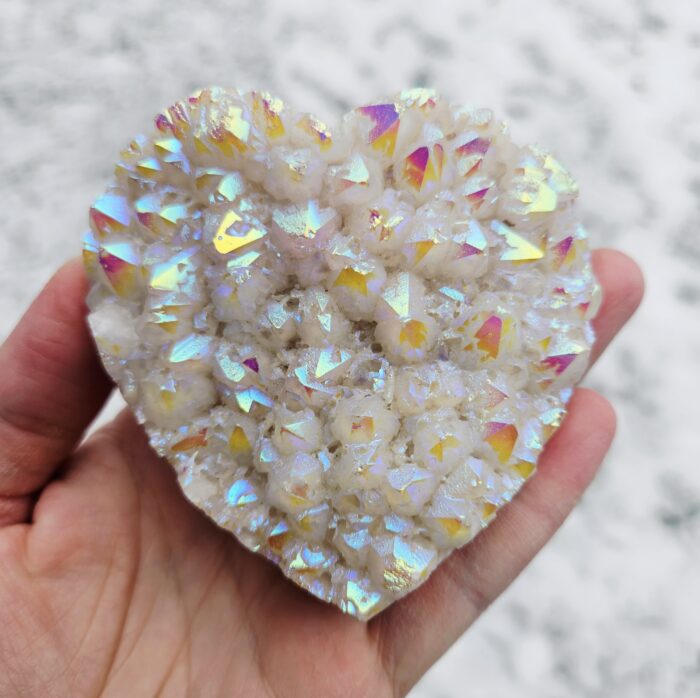 Aqua aura SRDCE na stojane drúza – Obrázok 2